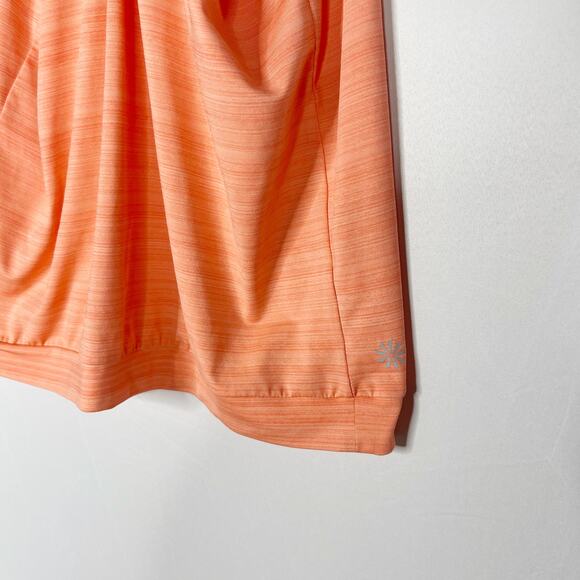 Athleta XSmall Coral Orange Spacedye Strappy Built In Bra Tank Top Yoga Workout - Picture 6 of 7